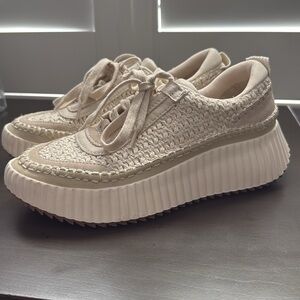 Dolce vita sandstone knit Dolen pearl sneakers